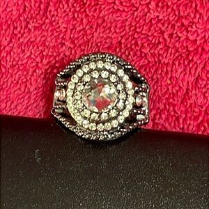 🏝️3 for $5💗  New Paparazzi Understated Drama- Black ring.